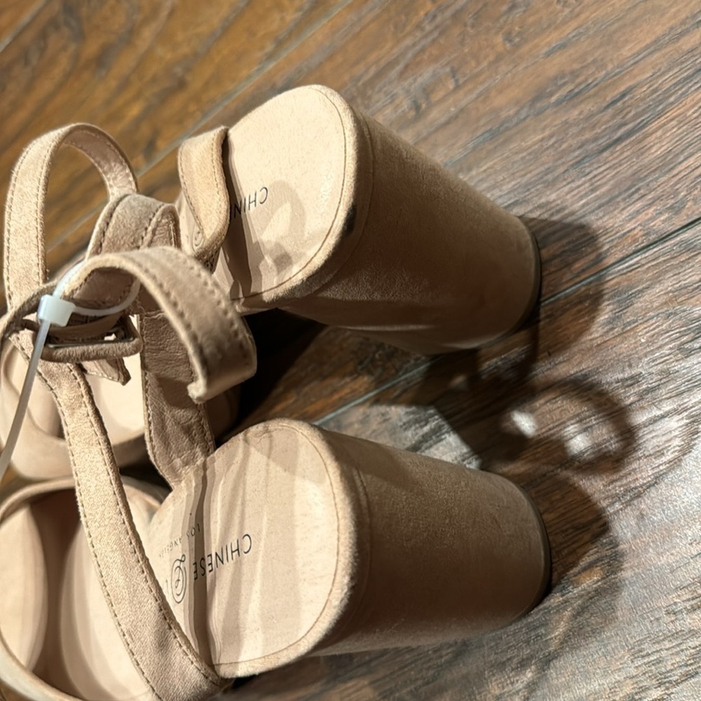 NEW! Chinese Laundry Dark Nude Theresa Platform Sandal - Size 8.5 🚜 - Picture 15 of 16